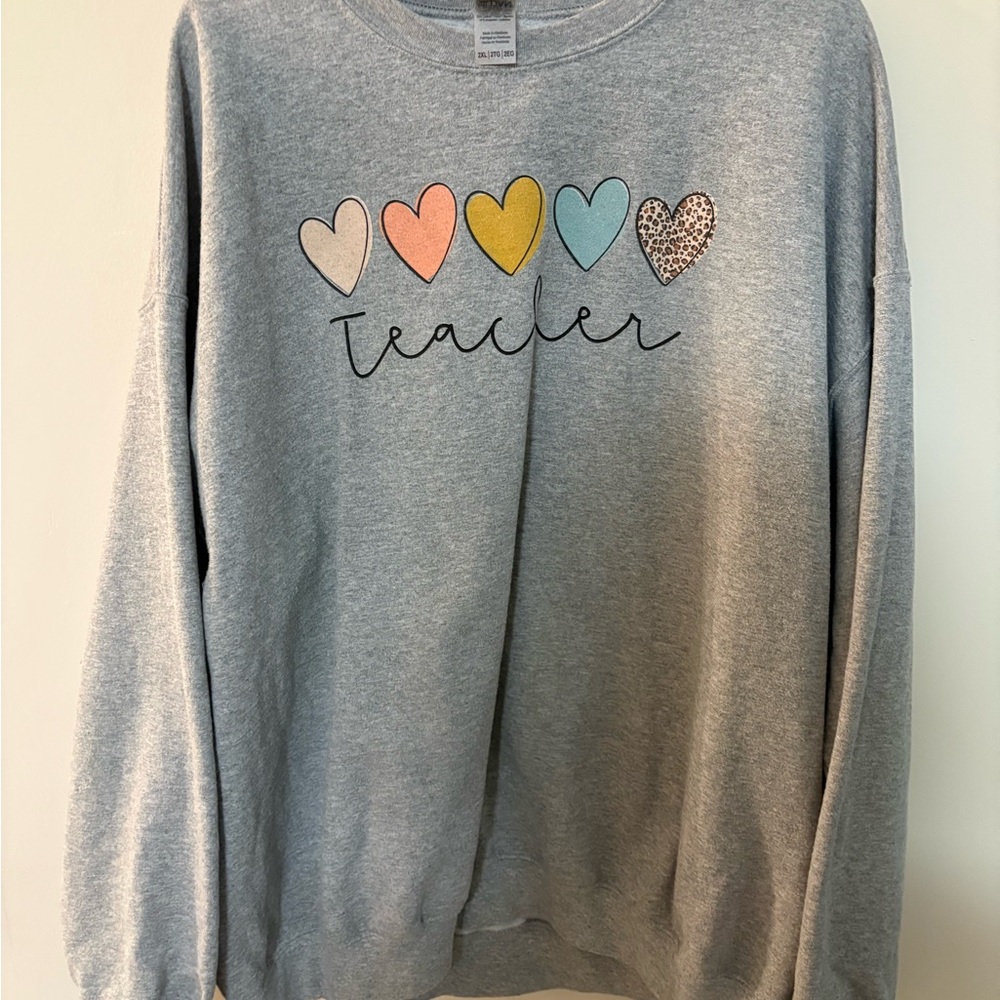 Teacher Heart Sweatshirt